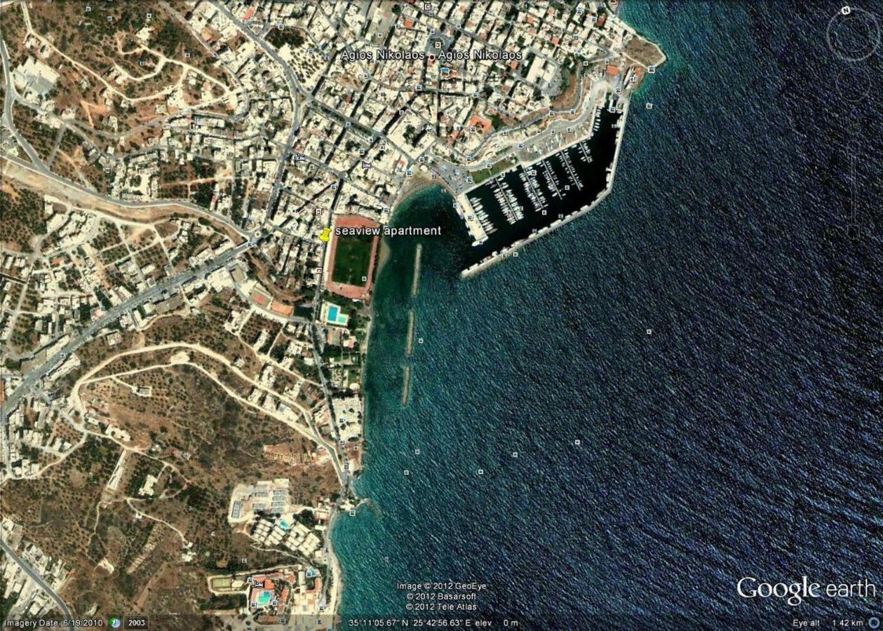 Stunning Seaview Town Apartment Ágios Nikólaos Exterior foto